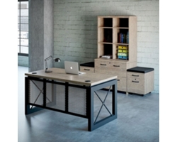 Urban Compact Office Set with Bookcase and Storage Files