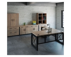 Urban L-Desk with Storage Set