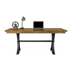 Writing Table Desk with Cast Metal Base - 72"W