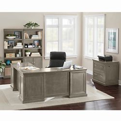 Statesman Executive L Shaped Desk Set