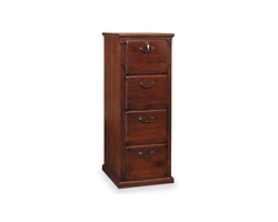 Huntington Burnished Oak Four Drawer File - 21"Wx24.5"Dx54"H