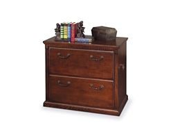Burnished Oak Two Drawer Lateral File