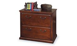 Burnished Oak Two Drawer Lateral File