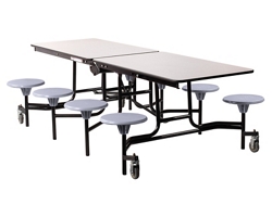 Pirouette Rectangular Flip-Top Training Table - 60