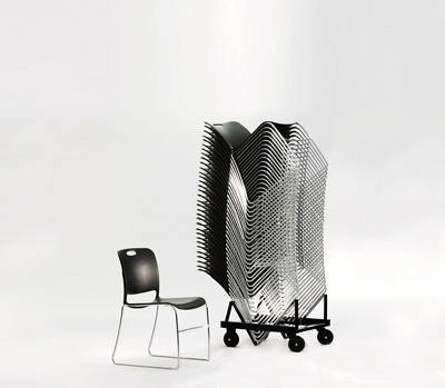 Stacking Chair Transport Dolly - holds 38 chairs