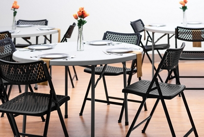 AirFlex Series Indoor/Outdoor Polypropylene Folding Chair (Set of 4)