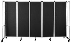 Robo Dividers Mobile Room Divider - Five Section PET - 6'H