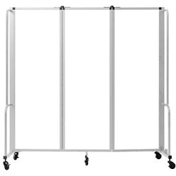 Robo™ Dividers Mobile Room Dividers - Three Section Whiteboard - 6'H