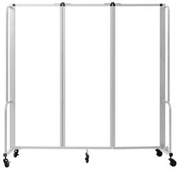 Robo™ Dividers Mobile Room Dividers - Three Section Whiteboard - 6'H