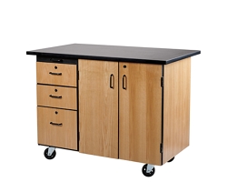 Science Lab Cabinet with External Drawers