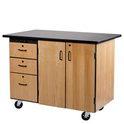 Science Lab Cabinet with External Drawers