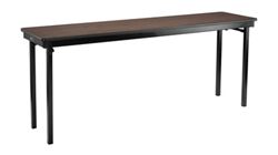 Wood Folding Table 18"W x 72"D