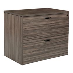 Two Drawer Wood Grain Laminate Lateral File