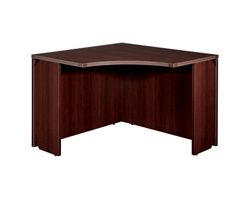 Wood Grain Corner Desk - 42"W