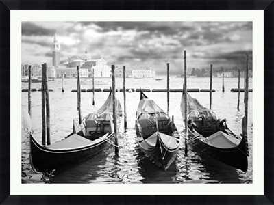 Three Boats Framed Photography - 48"W x 36"H
