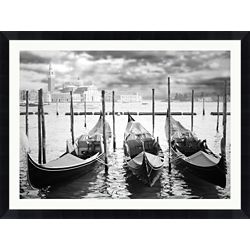 Three Boats Framed Photography - 48"W x 36"H