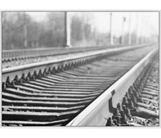 Railroad Track-Gallery Wrapped Canvas