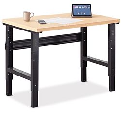 Annex Industrial Adjustable Standing Height Compact Desk - 48"W