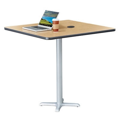 Frappe Bar Height Square Table with Power - 42"W