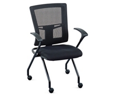 Perspective Mesh Back Nesting Chair