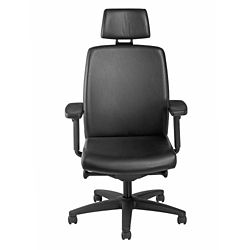 High Back Leather Chair with Headrest