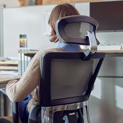 Zola Mesh High-Back Office Chair with Removable Headrest