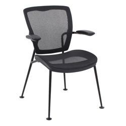 Articulating Back Mesh Guest Chair with Black Frame