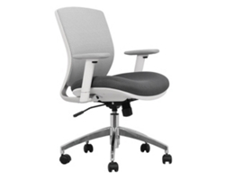 Mesh Ergonomic Task Chair with White Frame