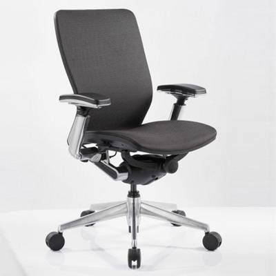 Mid-Back Mesh Ergonomic Computer Chair with Black Frame