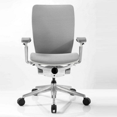 Mid-Back Mesh Ergonomic Computer Chair with White Frame