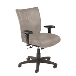 Stellar Faux Leather Mid-Back Chair with Memory Foam Seat by NBF Signature  Series