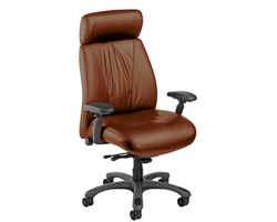 High Back Leather Chair with Headrest