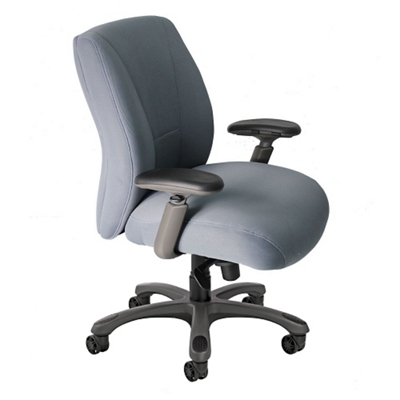 Fabric Ergonomic Chair with Graphite Frame
