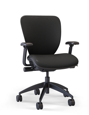 Linear Mesh Office Chair with Memory Foam by NBF Signature Series