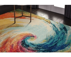 Colorful Swirl Rug 7'10"x10'6"