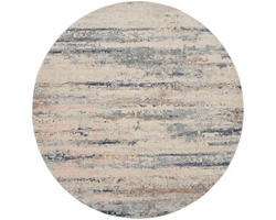 Rustic Textures 8' Round Area Rug