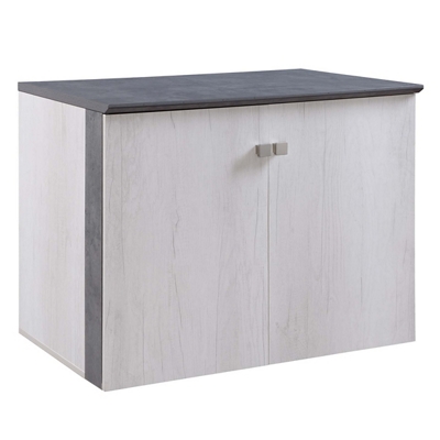 Allure Storage Cabinet with Wood Doors