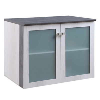 Allure Storage Cabinet with Glass Doors