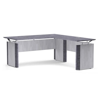 Allure Executive L-Shaped Desk 66"W x 72"D
