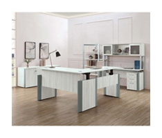 Allure Height Adjustable L-Desk Office Suite