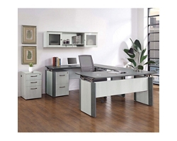 Allure U-Desk Office Suite with Center Drawer