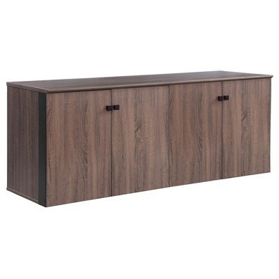 Allure 72"W x 29.5"H Low Wall Cabinet with Wood Doors