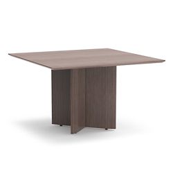 Diamond 48" Wood Veneer  Square Meeting Table