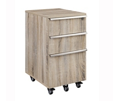 District Three-Drawer Mobile Pedestal Storage