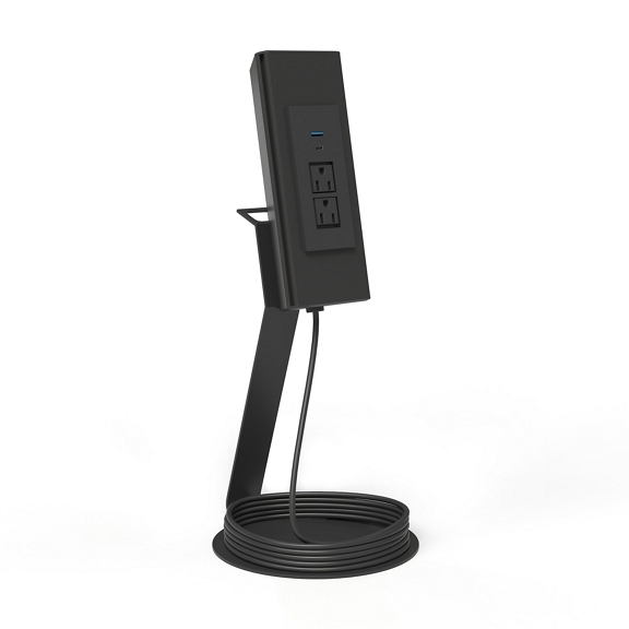 Power Source Portable Power Stand - 2 Standard, 1 USB-A, 1 USB-C