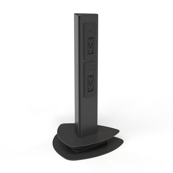 Power Source Portable Tower - 4 Standard, 2 USB-A, 2 USB-C