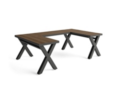 Rivet U-Shaped Desk - 72”Wx72”D
