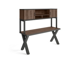 Rivet Credenza with Hutch - 72"W