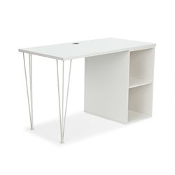 Maker Hairpin Leg and Open Storage Desk - 48"W