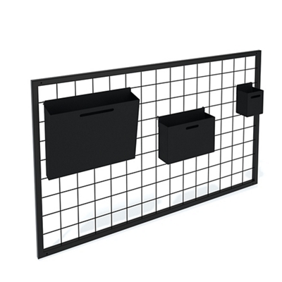Maker Metal Grid Wall Organizer with Basket Set - 40W by Hubbub
